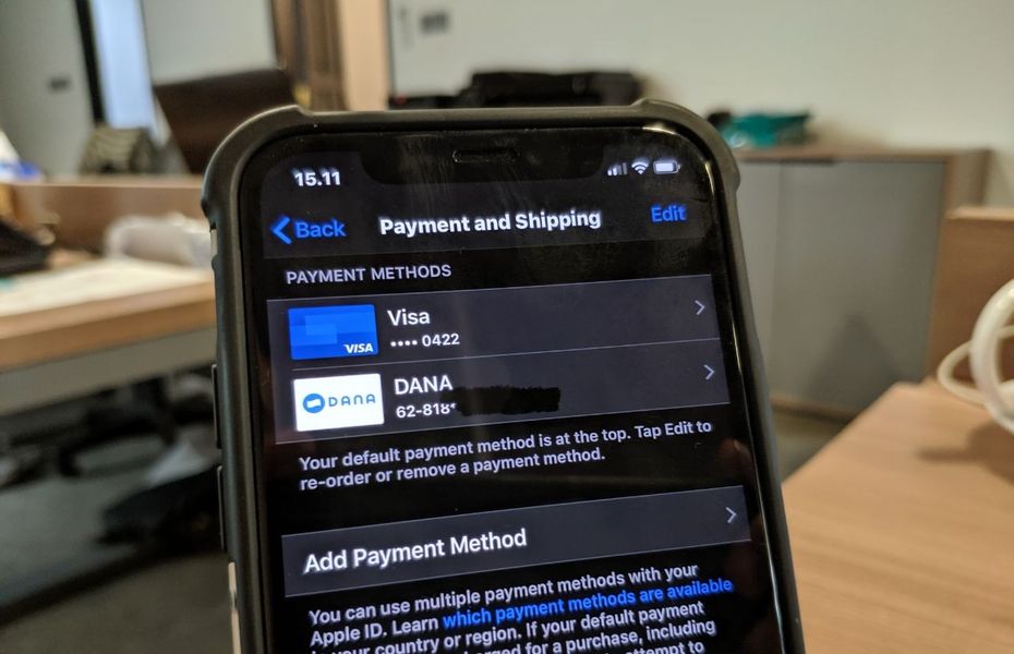 Cara mudah menambahkan opsi pembayaran DANA di App Store