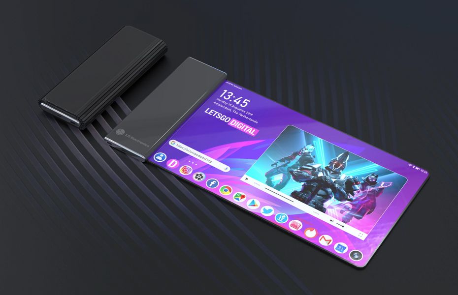 LG patenkan desain smartphone dengan layar yang dapat digulung