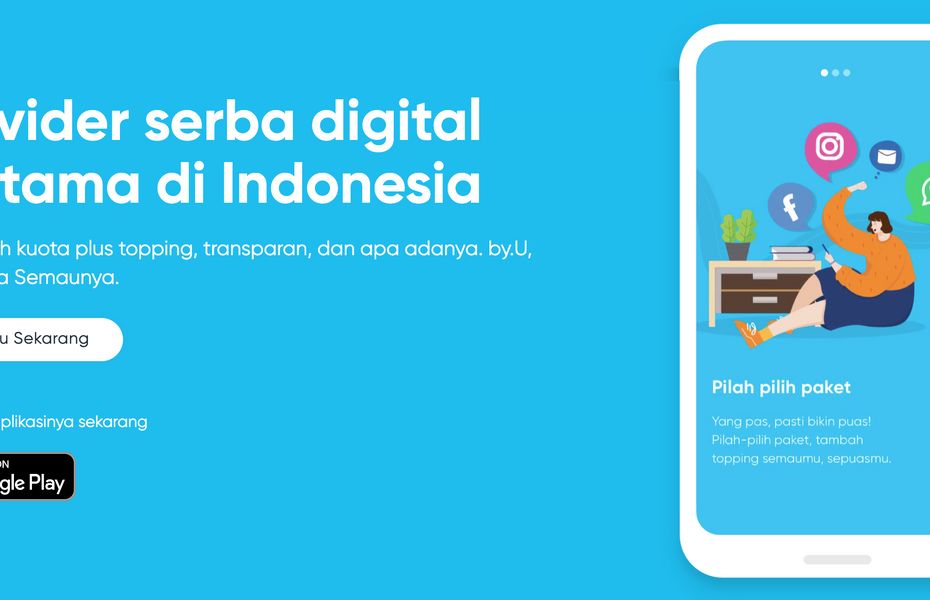 Telkomsel rilis by.U, layanan prabayar digital pertama di Indonesia