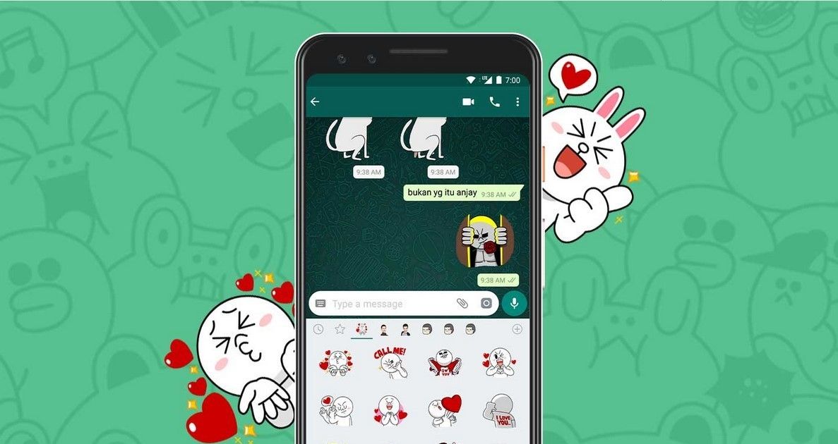Cara Menggunakan Stiker  LINE  pada WhatsApp  Braintologi